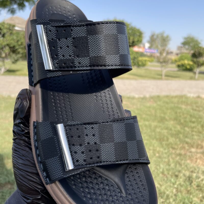 Men’s Premium Double Strap Slides – Ultra Comfort Casual Summer Footwear